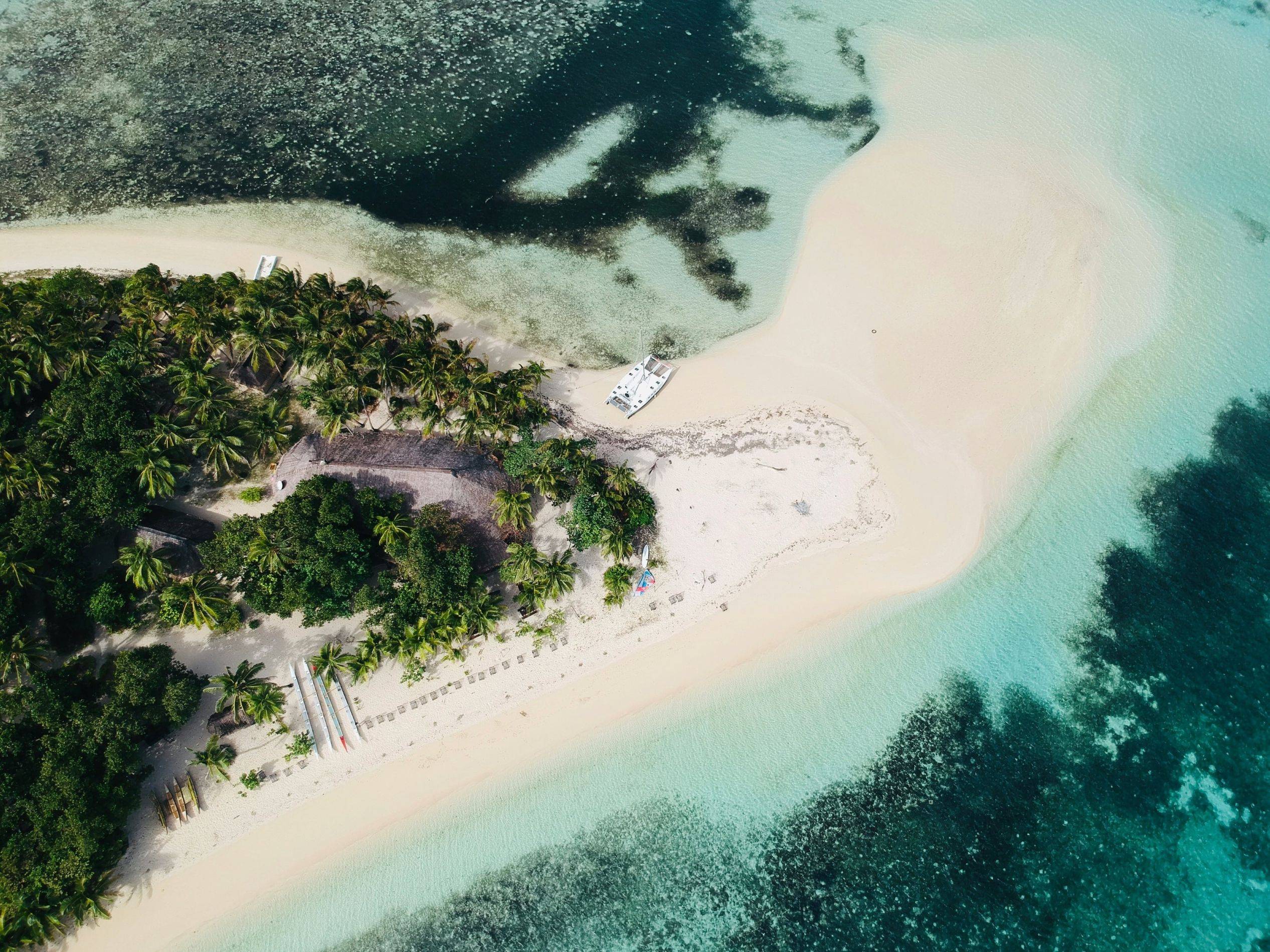 Beautiful view of the Fijian coast